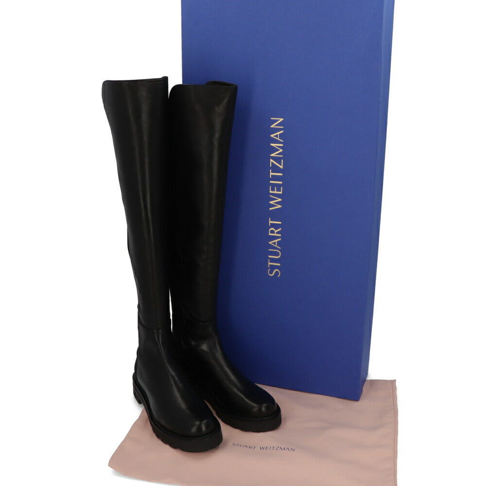 スチュアートワイツマン STUART WEITZMAN シューズ ブーツ レディース 5050 LIFT ブラック レザー レザーシューズ シンプル ロゴ ロングブーツ S0387