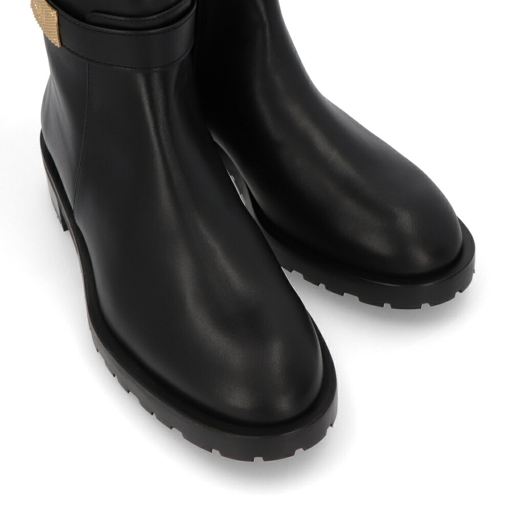 スチュアートワイツマン STUART WEITZMAN シューズ ブーツ レディース ブラック レザー レザーシューズ ローヒール ゴールド金具 ロングブーツ SC714