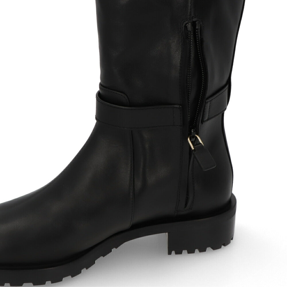 スチュアートワイツマン STUART WEITZMAN シューズ ブーツ レディース ブラック レザー レザーシューズ ローヒール ゴールド金具 ロングブーツ SC714