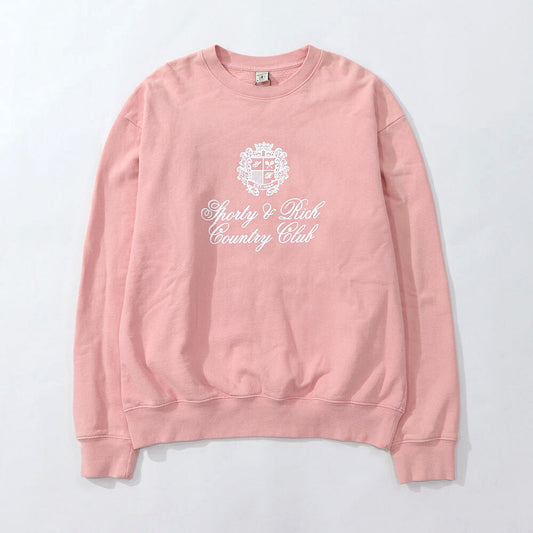 Sporty&Rich トレーナー ピンク オーバーサイズ 裏起毛
