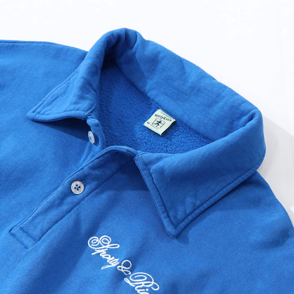 Sporty&Rich トレーナー ブルー オーバーサイズ 裏起毛