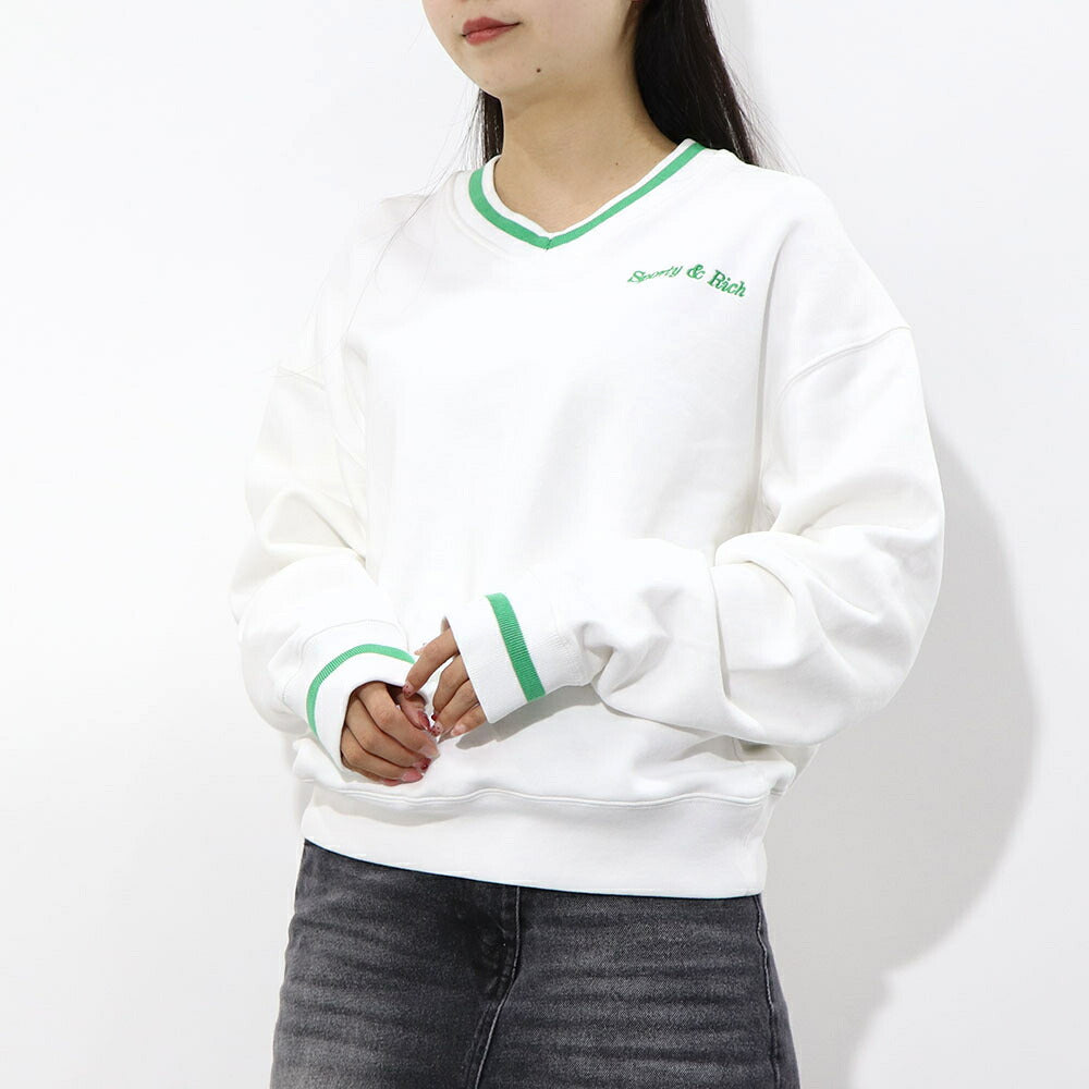 Sporty&Rich トレーナー プルオーバー ロゴプリント