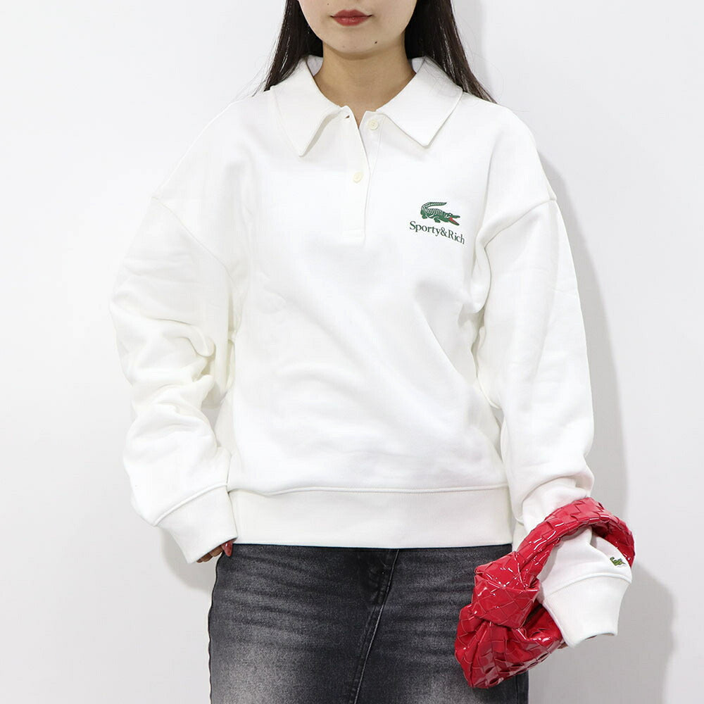Sporty&Rich×LACOSTE コラボ ポロシャツ 長袖