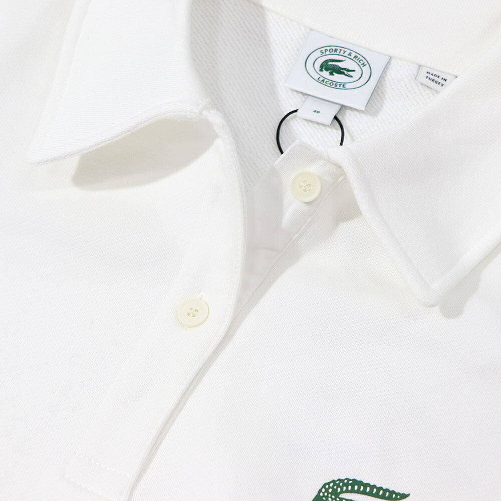 Sporty&Rich×LACOSTE コラボ ポロシャツ 長袖