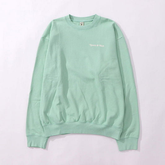 Sporty&Rich トレーナー ライトグリーン オーバーサイズ 裏起毛