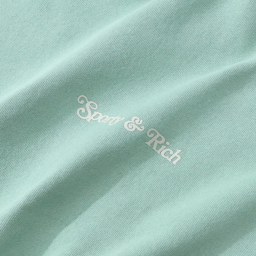 Sporty&Rich トレーナー ライトグリーン オーバーサイズ 裏起毛