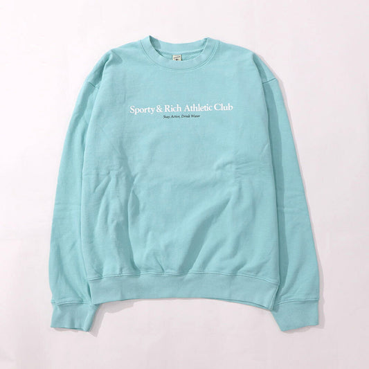 Sporty&Rich スウェット ライトグリーン オーバーサイズ 裏起毛