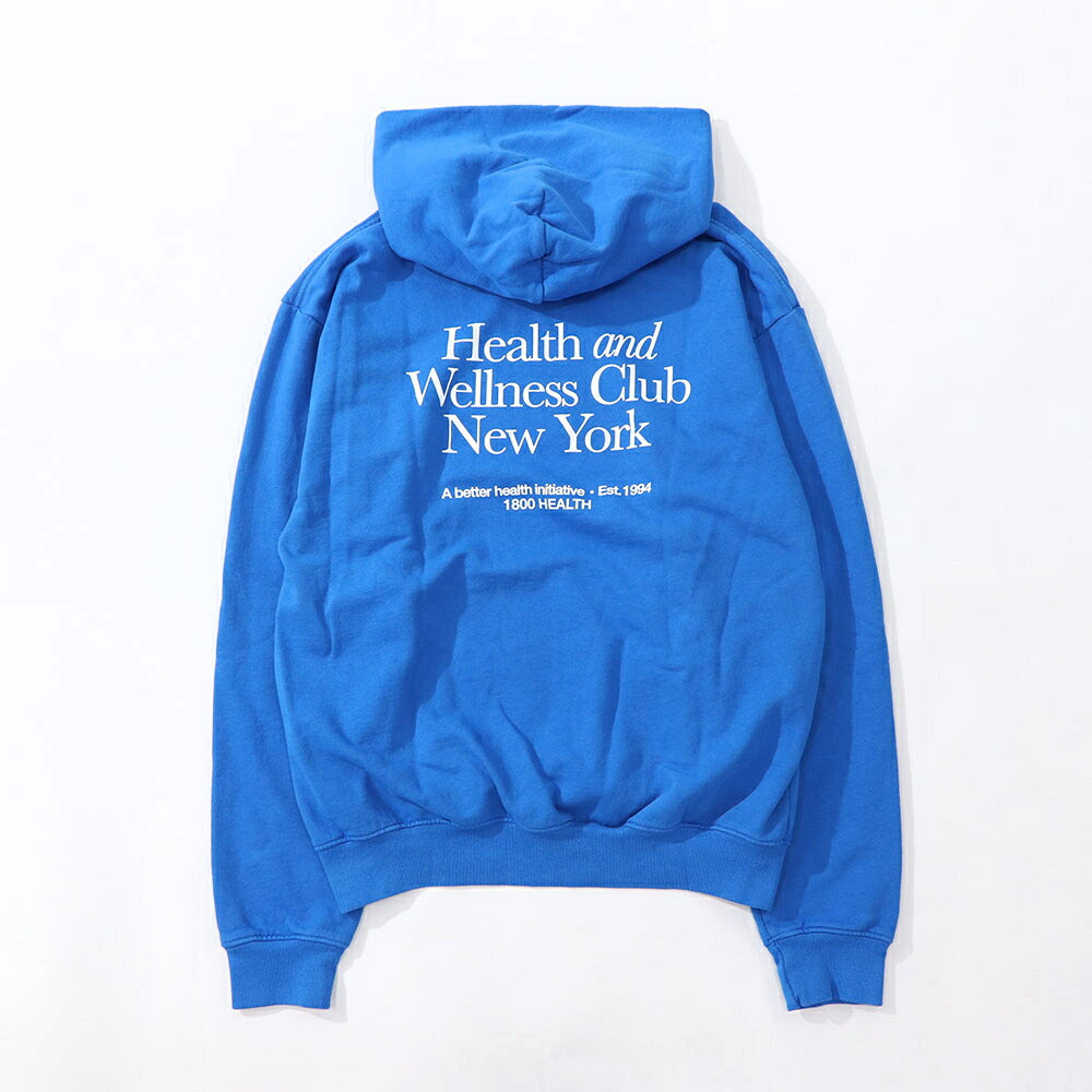 Sporty&Rich スウェット・トレーナー ブルー フーディー ロゴ