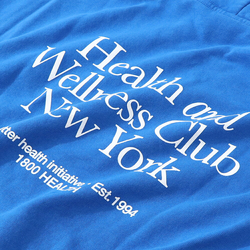 Sporty&Rich スウェット・トレーナー ブルー フーディー ロゴ