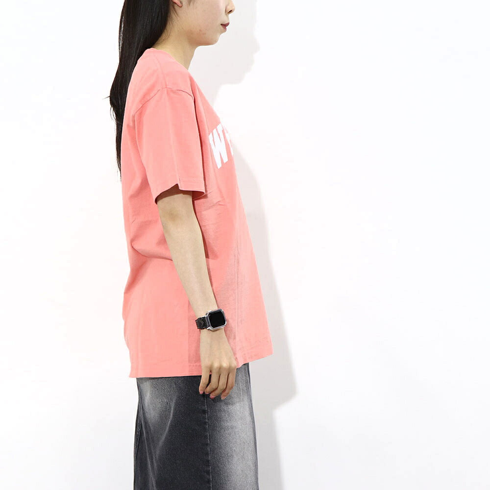 Sporty&Rich Tシャツ ロゴプリント 半袖 ピンク