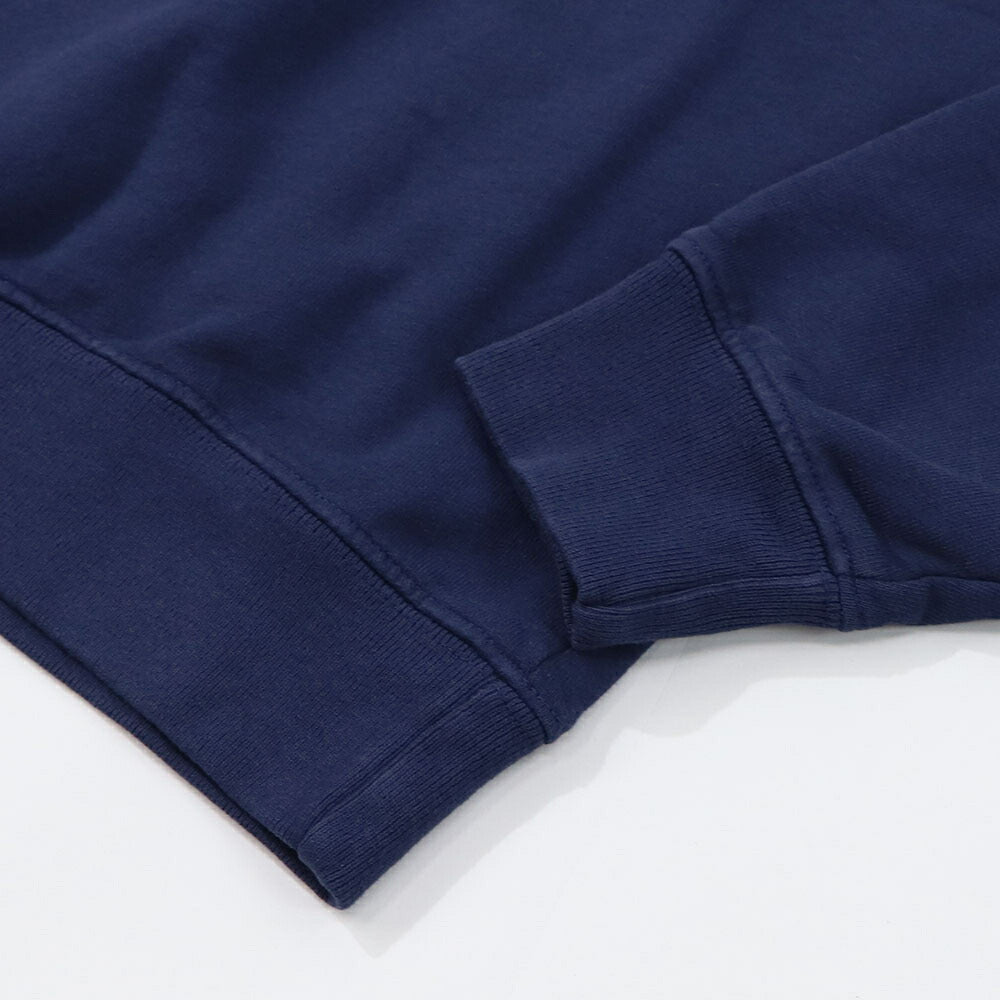 Sporty&Rich トレーナー ネイビー クロップド丈 裏起毛