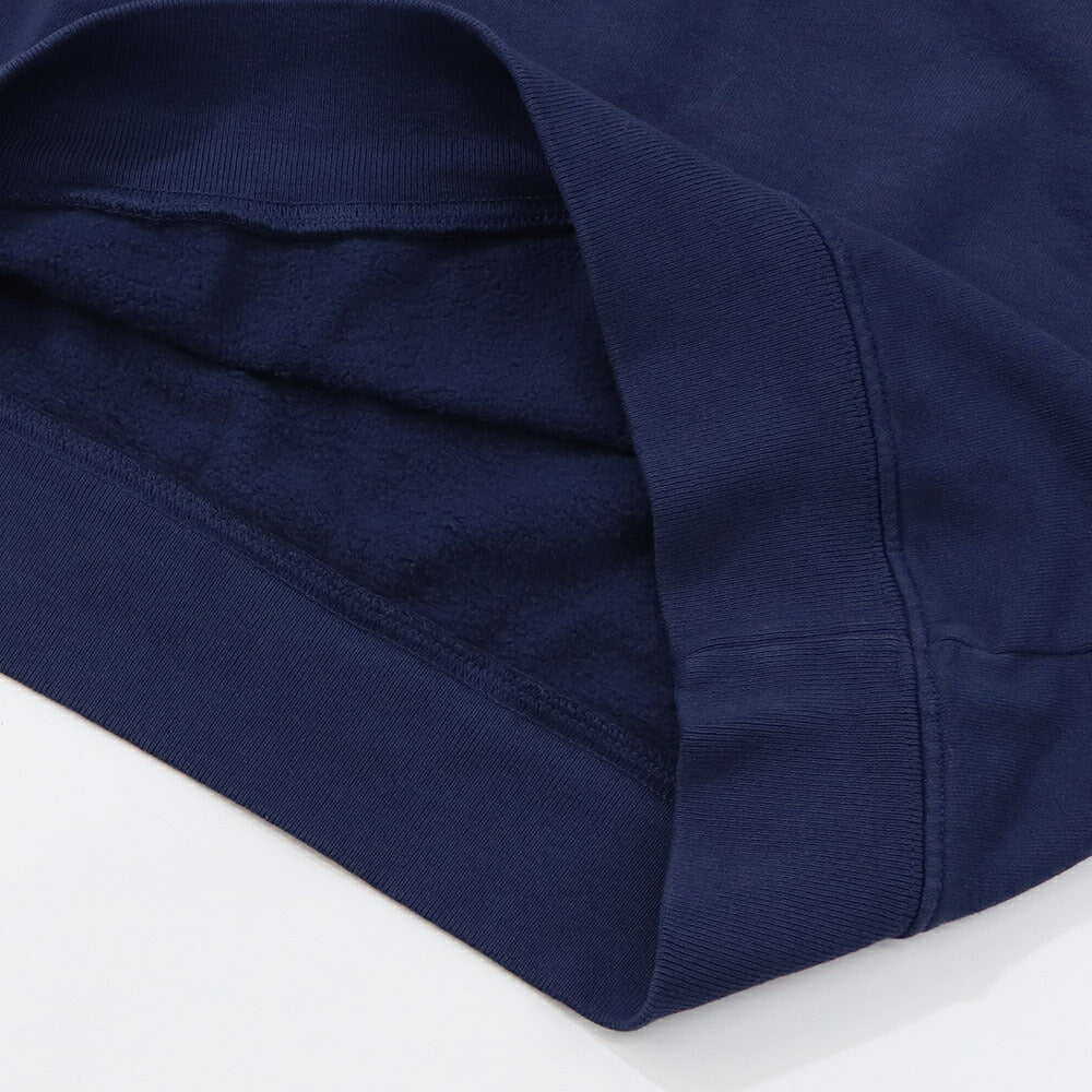 Sporty&Rich トレーナー ネイビー クロップド丈 裏起毛