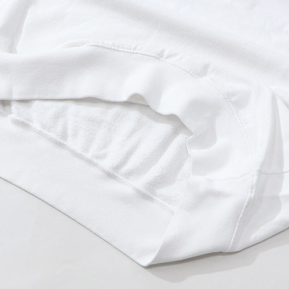 Sporty&Richトレーナー ホワイト オーバーサイズ ロゴ 裏起毛