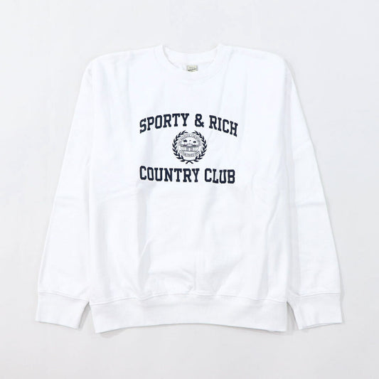 Sporty&Rich スウェット ホワイト 長袖 オーバーサイズ 裏起毛