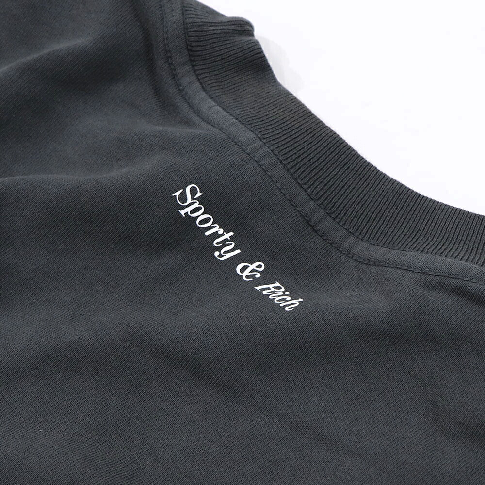 Sporty&Rich スウェット グレー 長袖 オーバーサイズ 裏起毛