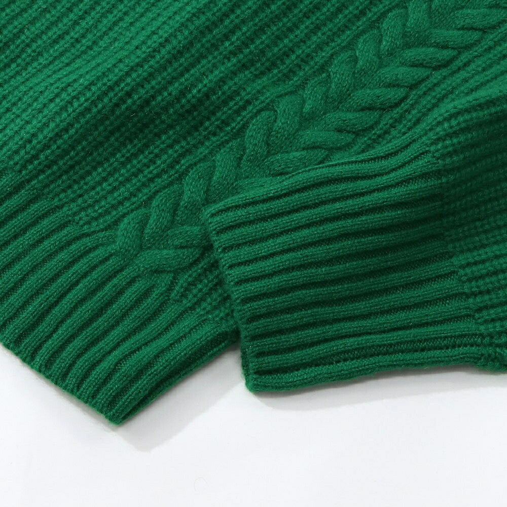 Sporty&Rich ニット グリーン カシミア 長袖 セーター