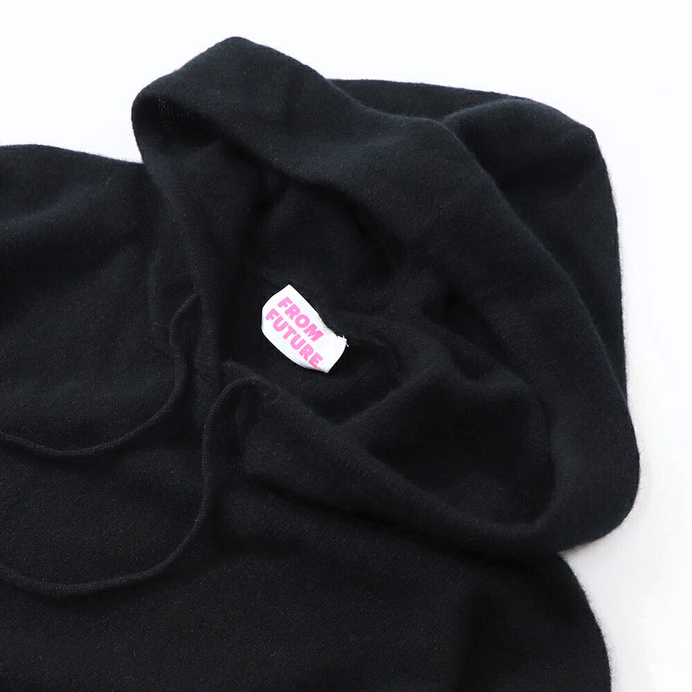 Sporty&Rich ニット ブラック ロゴ 長袖 セーター