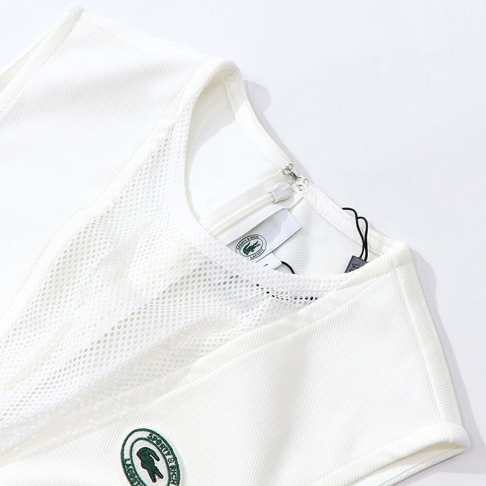 Sporty&Rich ワンピース ホワイト ノースリーブ ミニワンピース