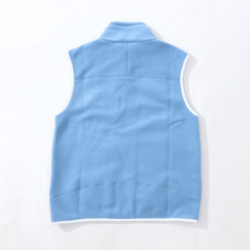 Sporty&Rich ベスト ジレ  ブルー フリース ロゴ