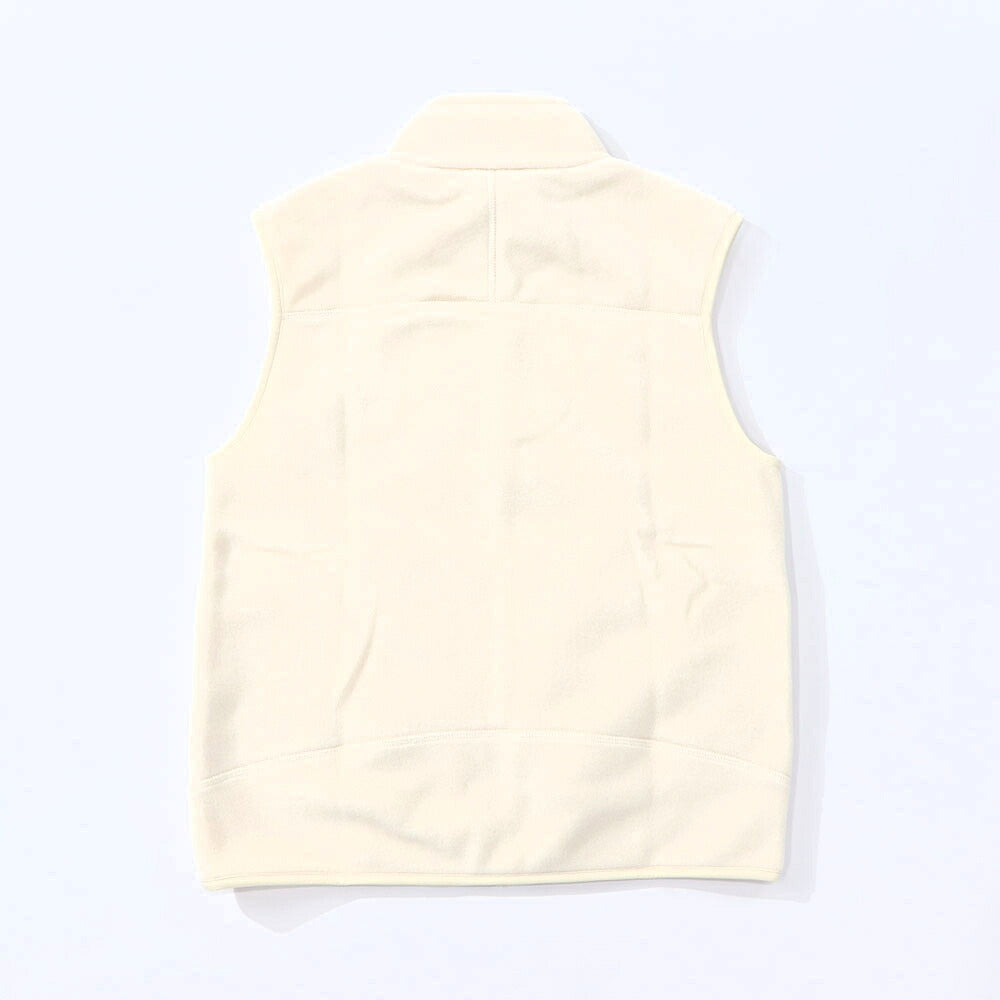 Sporty&Rich ベスト ジレ ホワイト フリース ロゴ