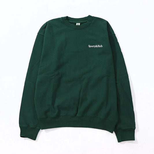 Sporty&Rich スウェット グリーン 裏起毛 オーバーサイズ