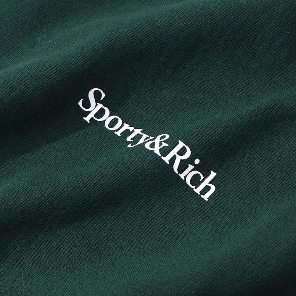 Sporty&Rich スウェット グリーン 裏起毛 オーバーサイズ