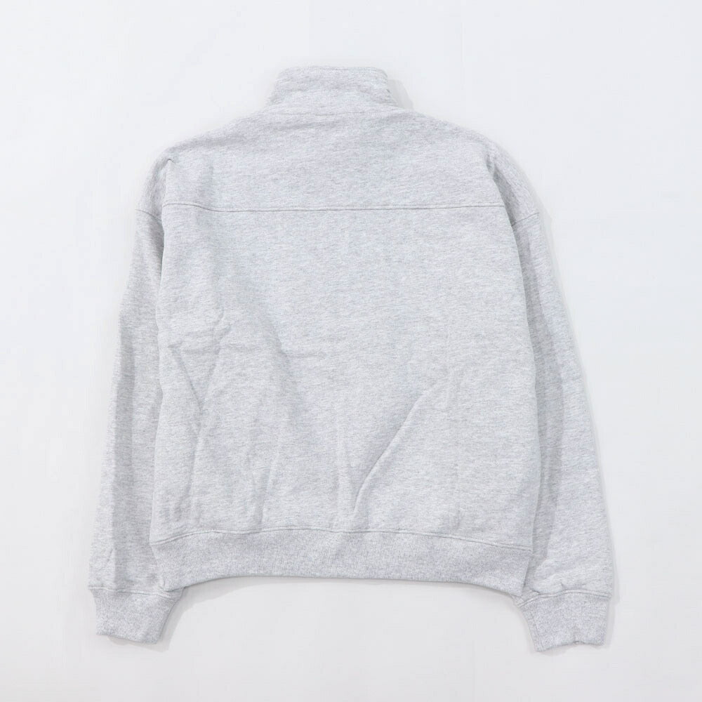 Sporty&Rich トレーナー  グレー 裏起毛 ハーフジップ
