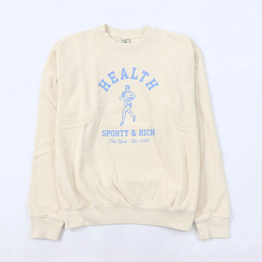 Sporty&Rich トレーナー イエロー オーバーサイズ 裏起毛