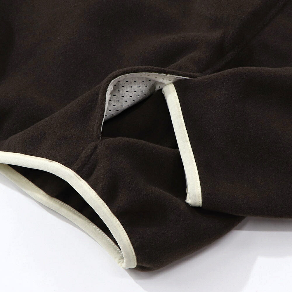 Sporty&Rich トレーナー ブラウン フリース 長袖 ハイネック