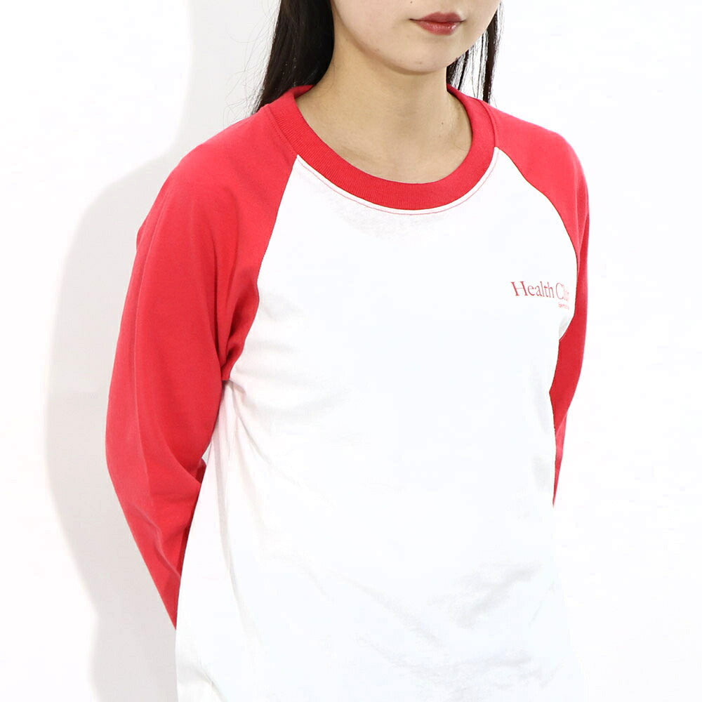 Sporty&Rich ロンT ラグラン ロゴプリント長袖