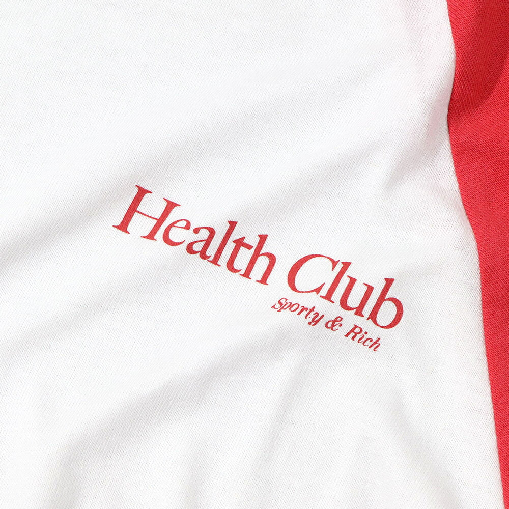 Sporty&Rich ロンT ラグラン ロゴプリント長袖