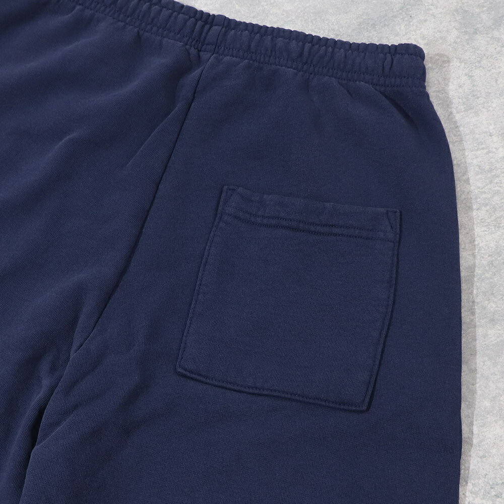 スポーティー&リッチ Sporty&Rich ボトムス ロングパンツ ユニセックス ネイビー コットン 裏起毛 メンズ レディース ロゴプリント スウェットパンツ SRB1PT206