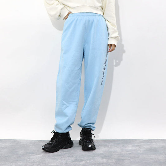 Sporty&Rich スウェットパンツ ロゴプリント 裏起毛