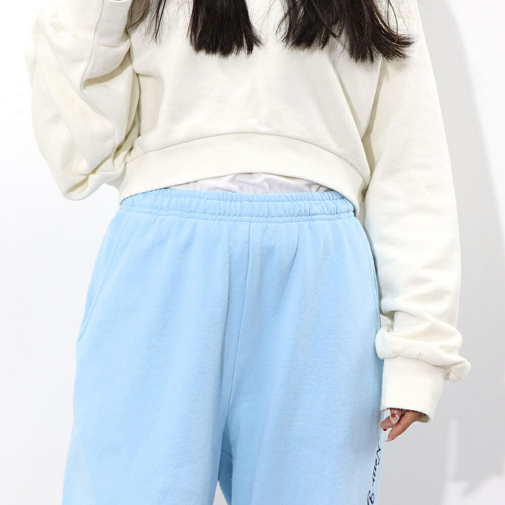 Sporty&Rich スウェットパンツ ロゴプリント 裏起毛