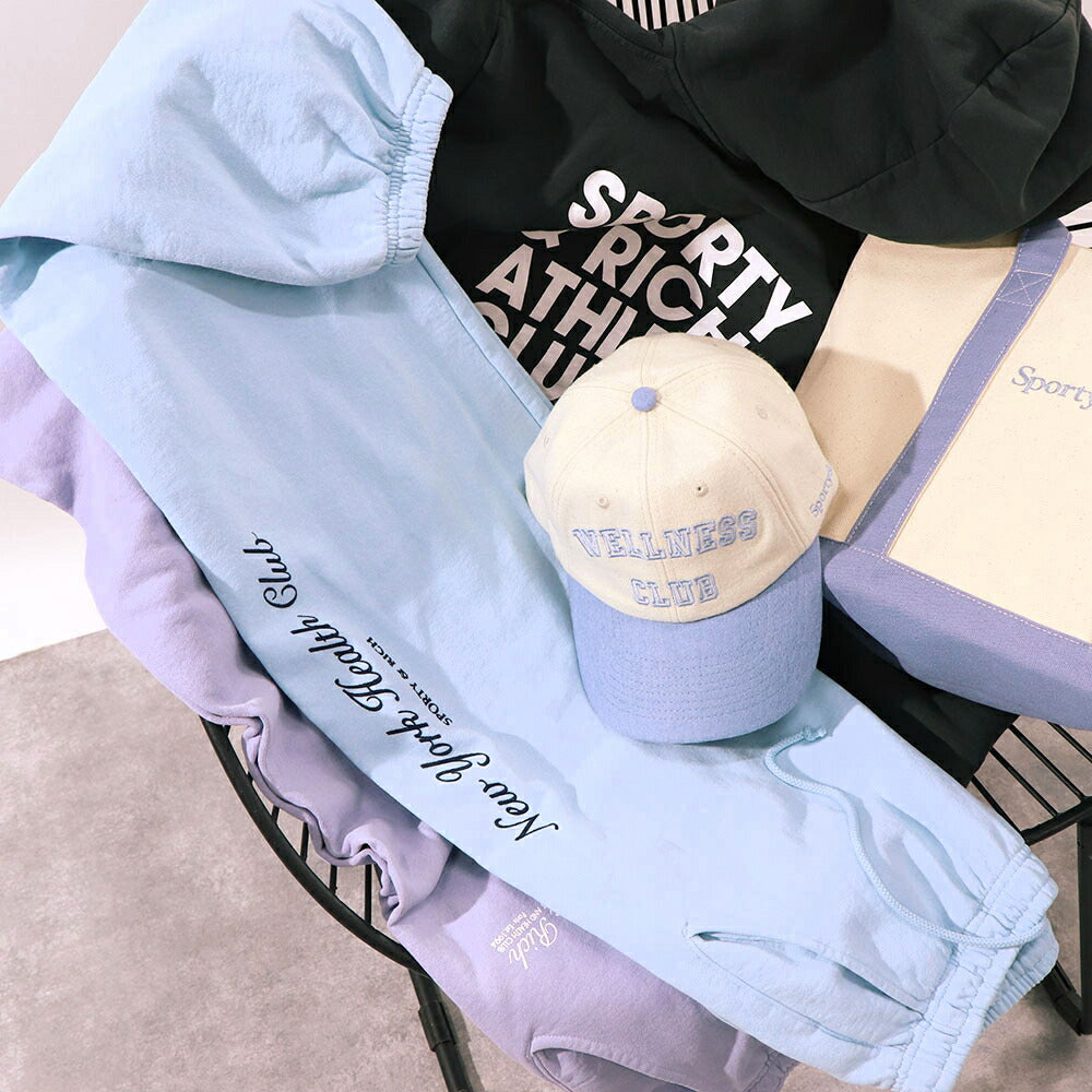 Sporty&Rich スウェットパンツ ロゴプリント 裏起毛