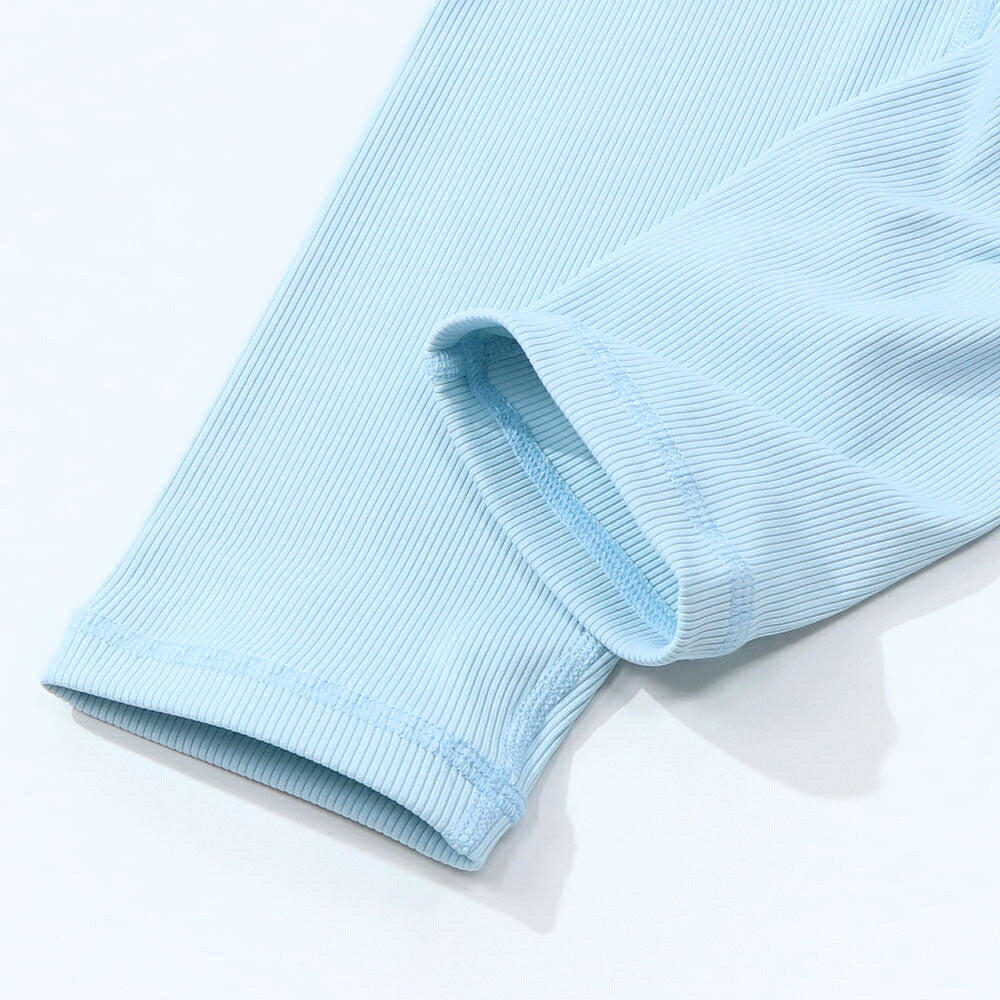 Sporty&Rich ボトムス ロングパンツ ライトブルー スパッツ