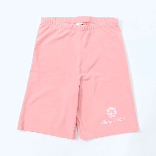 Sporty&Rich ボトムス ショートパンツ ピンク ロゴ