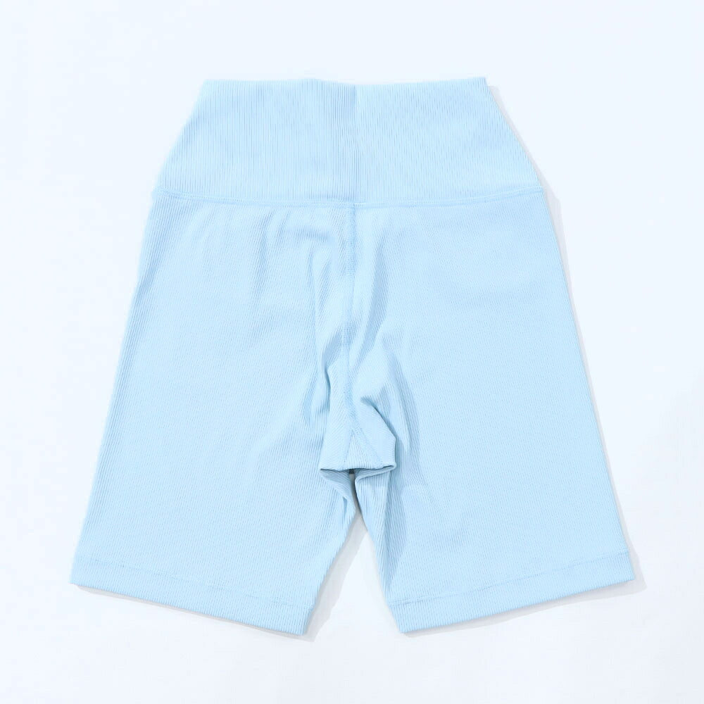 Sporty&Rich ボトムス ショートパンツ ライトブルー スパッツ