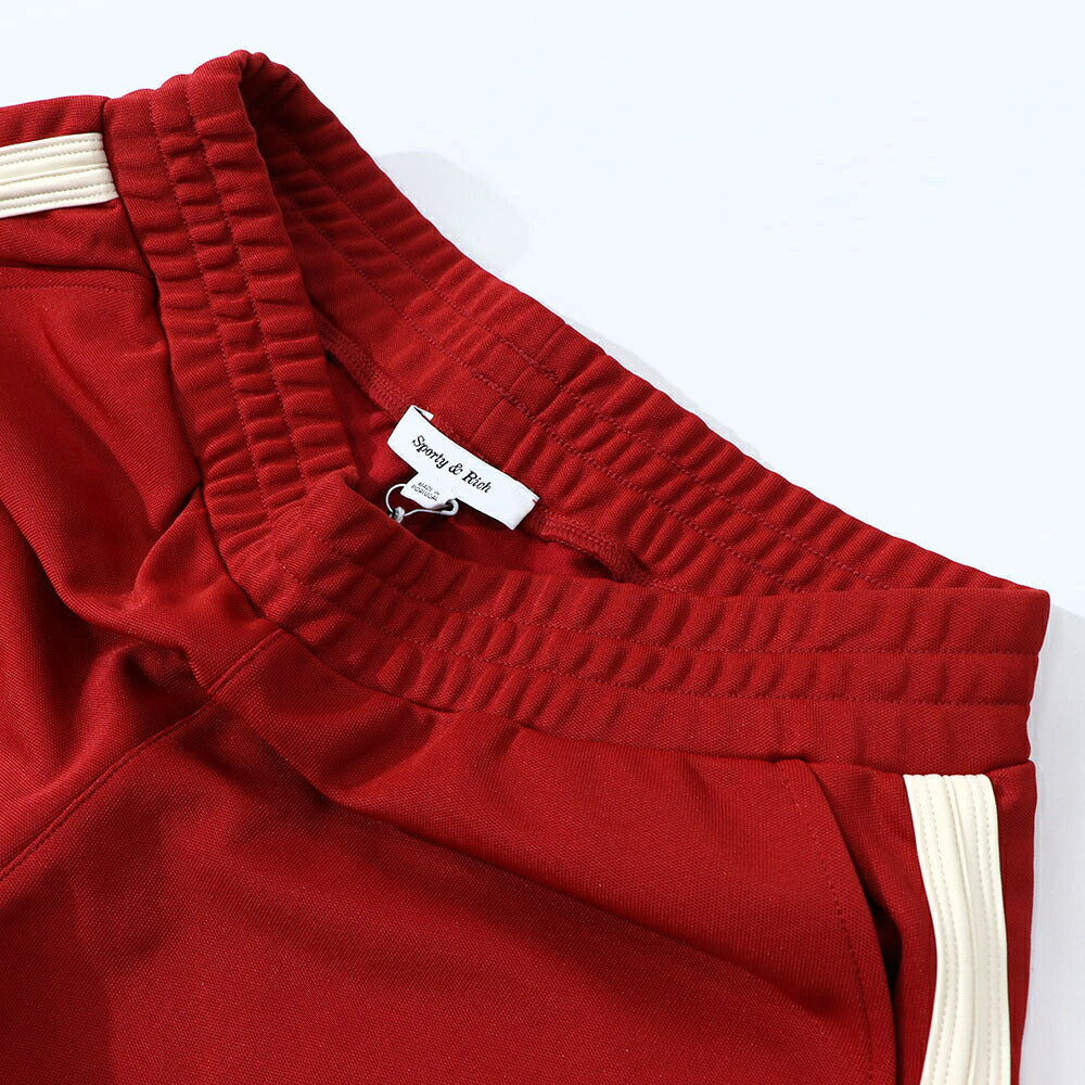 Sporty&Rich ボトムス ショートパンツ レッド ラインパンツ
