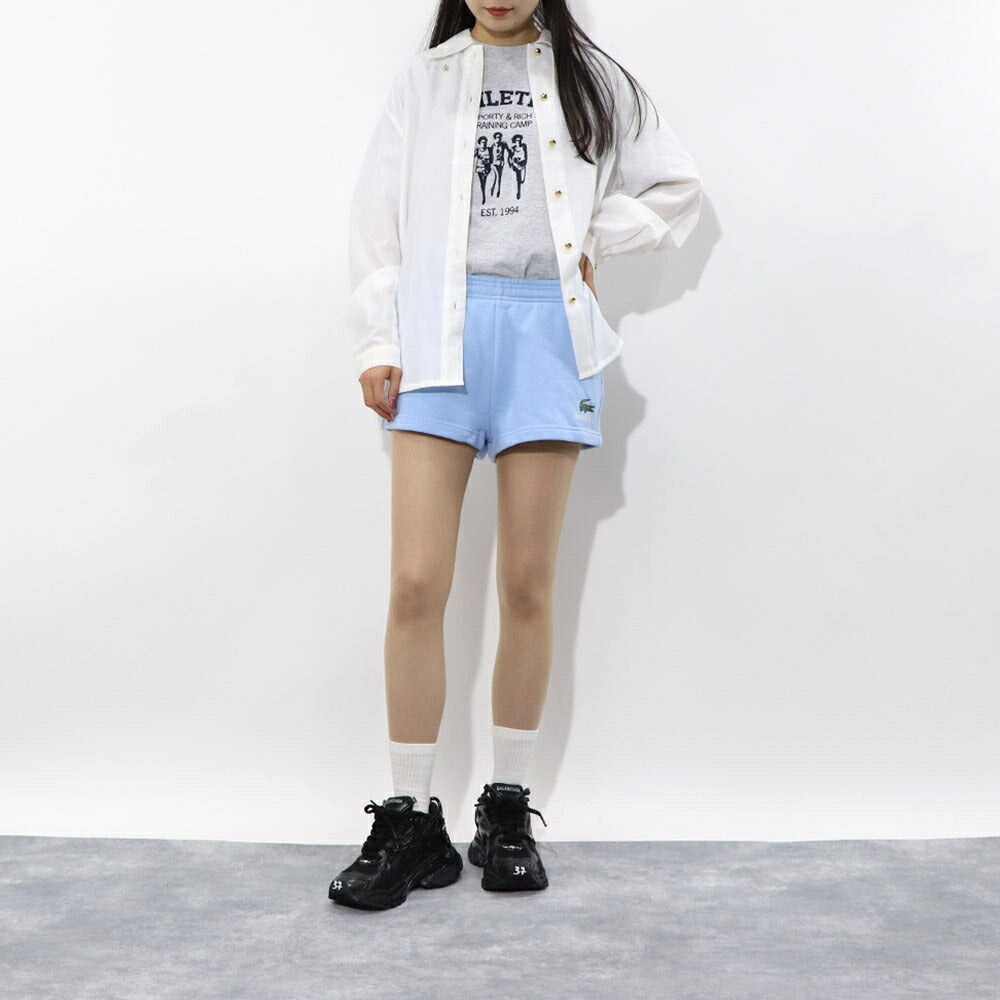 Sporty&Rich×LACOSTE コラボ ショートパンツ スウェット