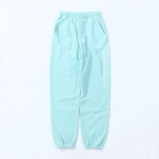 Sporty&Rich ロングパンツ ブルー スウェットパンツ