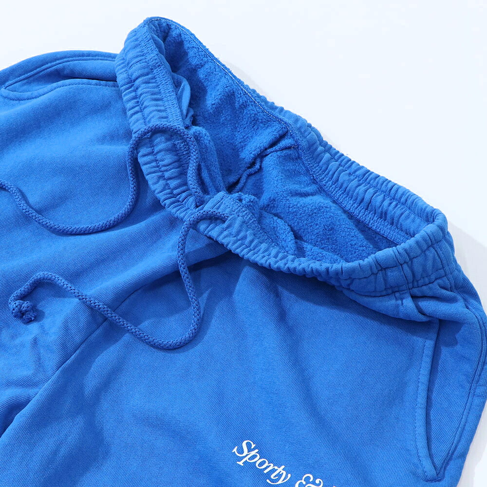 Sporty&Rich ロングパンツ ブルー スウェットパンツ