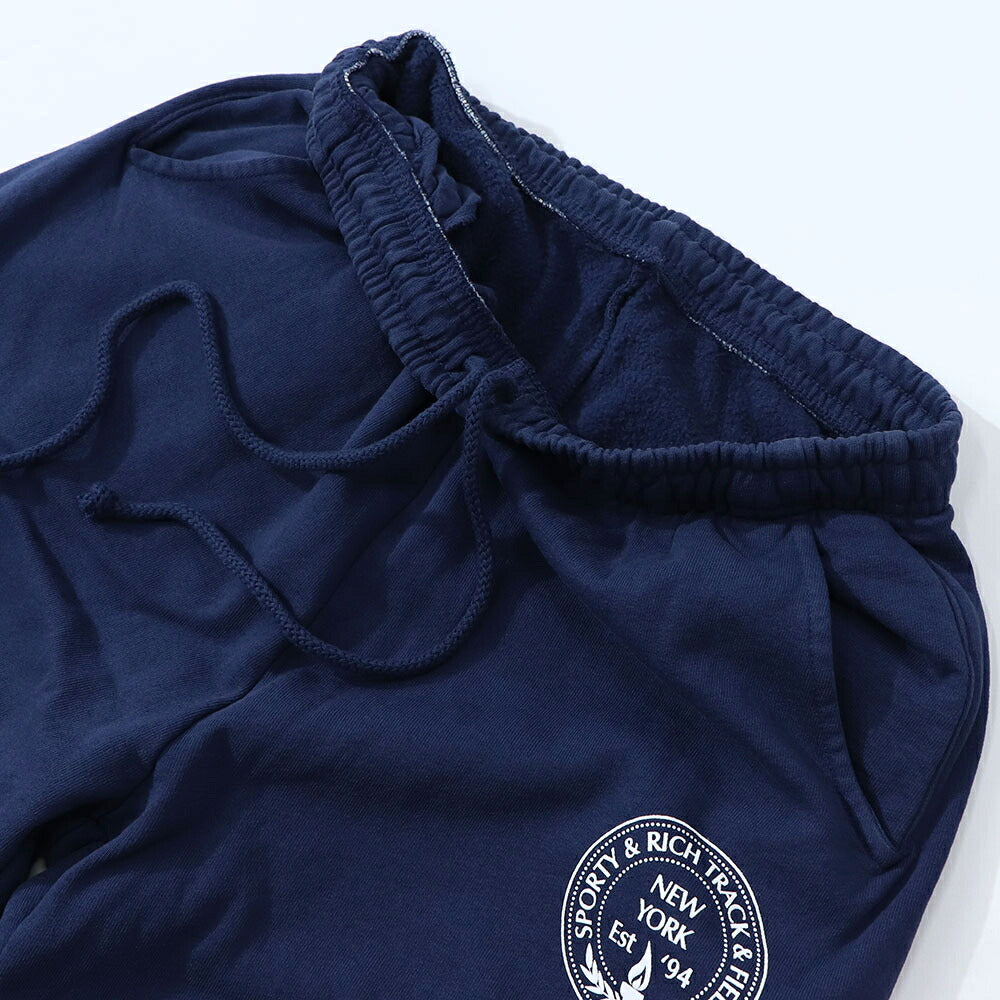 Sporty&Rich ロングパンツ  ネイビー スウェットパンツ