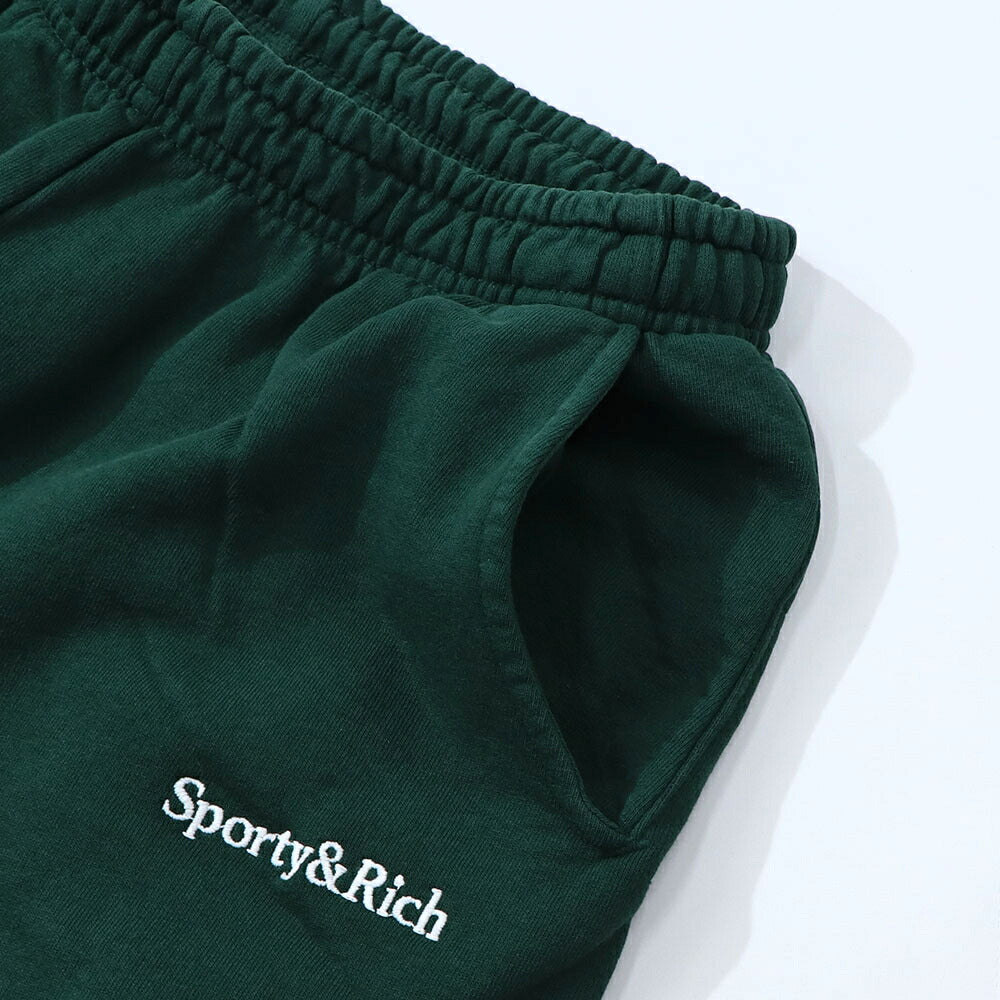 Sporty&Rich ボトムス ロングパンツ グリーン スウェットパンツ
