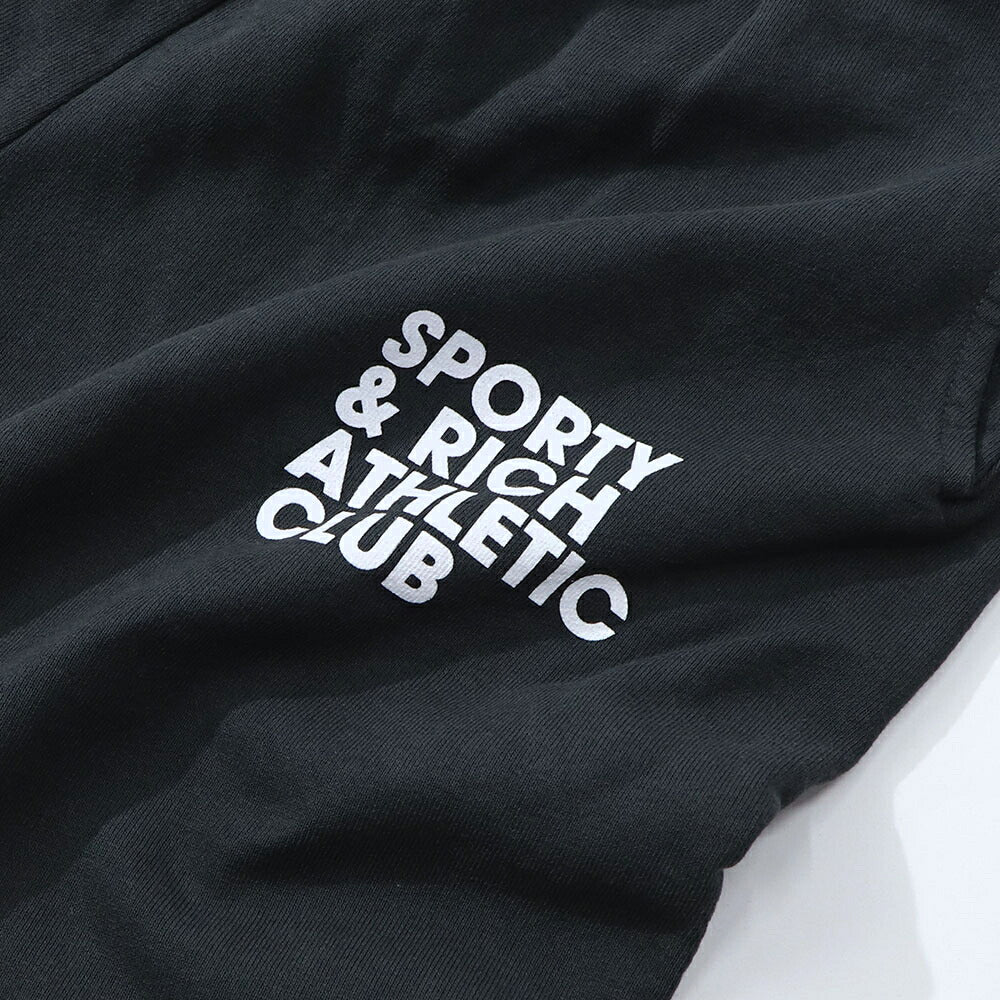 Sporty&Rich ボトムス ロングパンツ ブラック スウェットパンツ