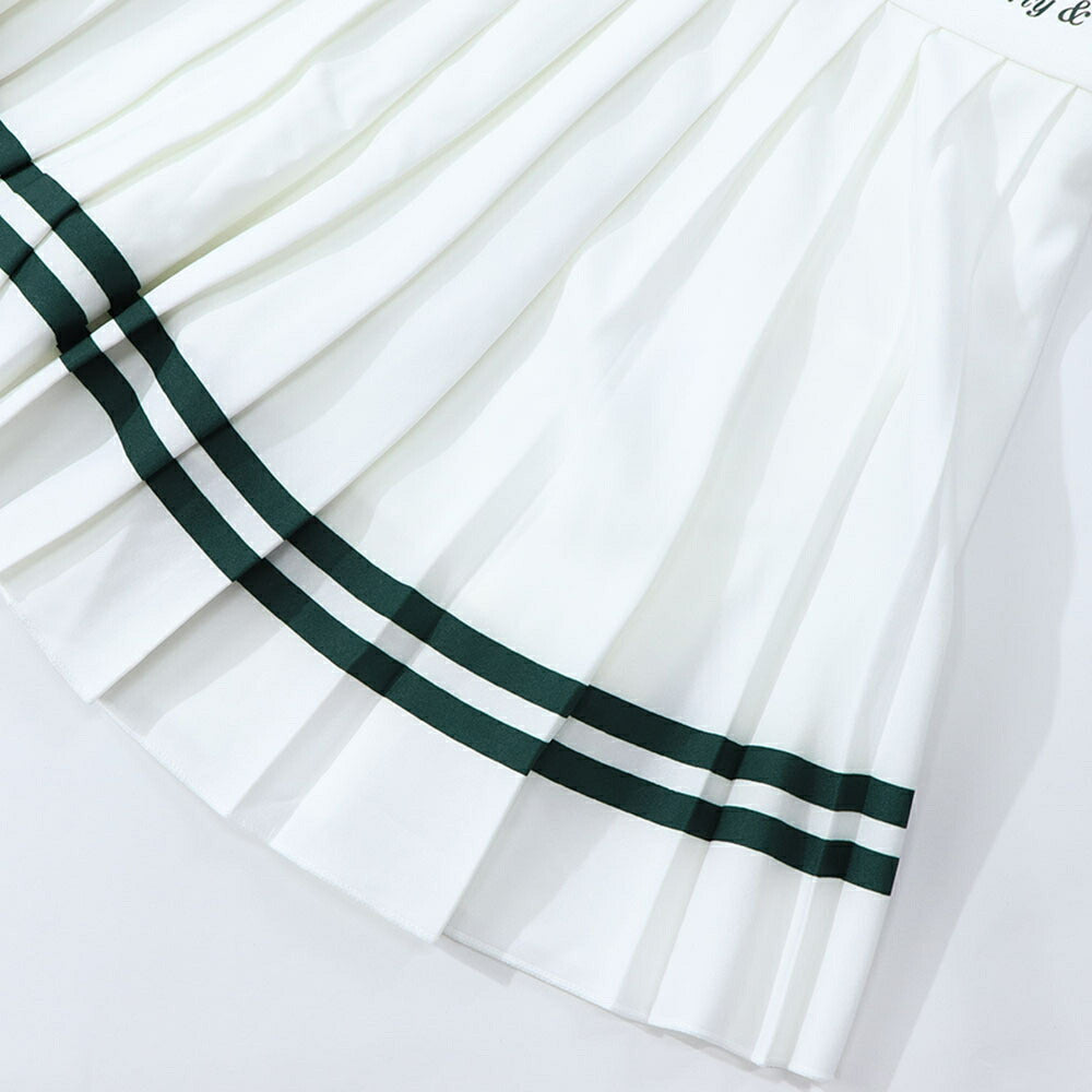 Sporty&Rich スカート ホワイト テニスウェア プリーツスカート