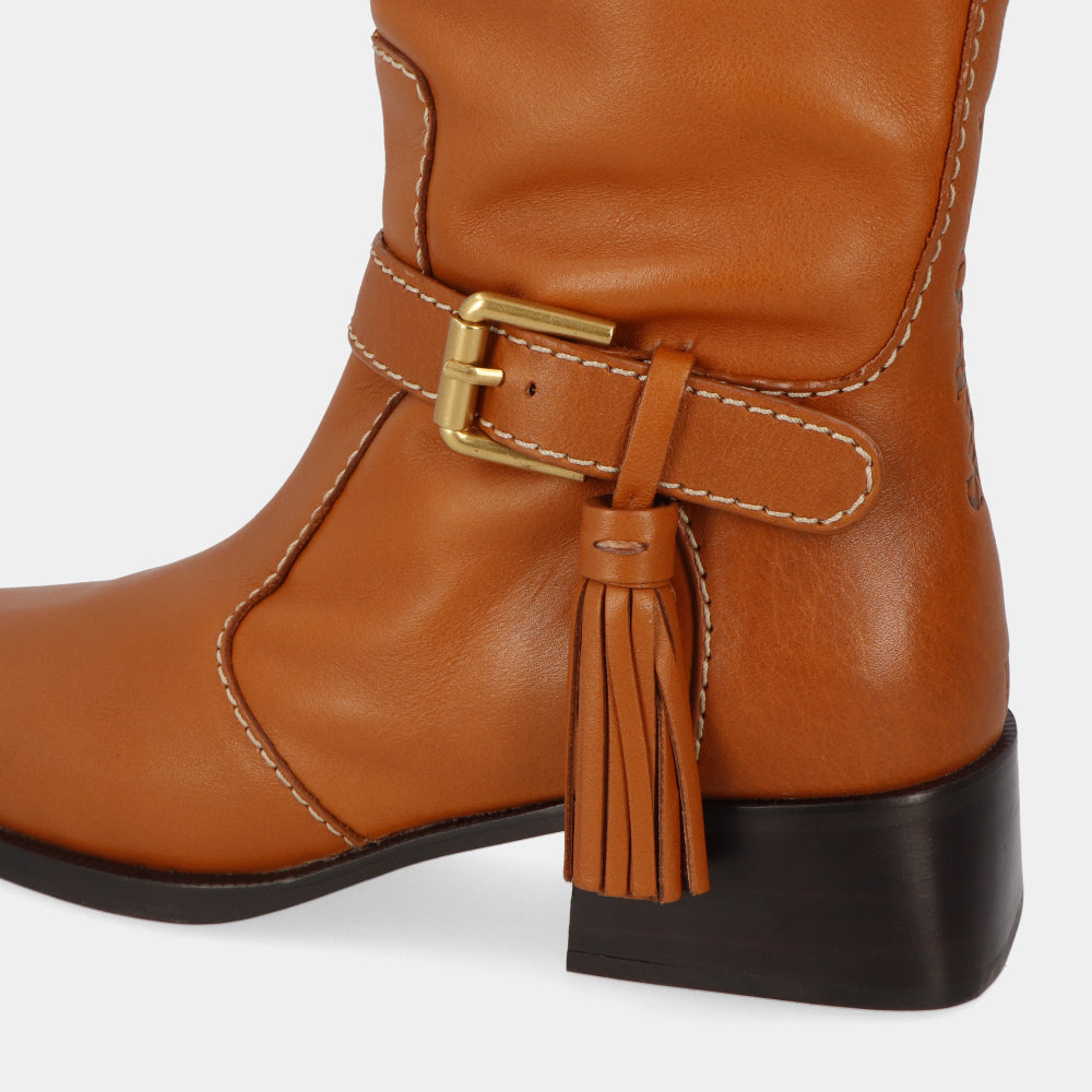 シーバイクロエ ロングブーツ TAN レディース