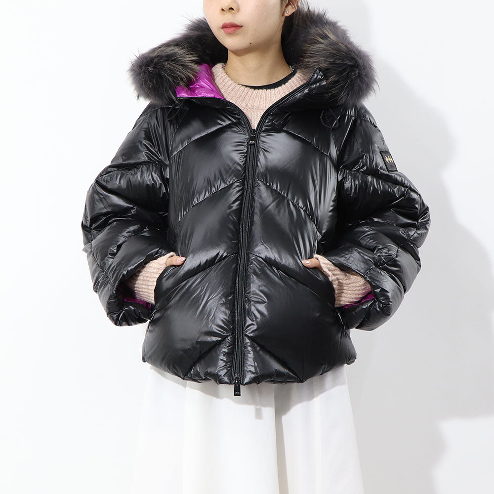 TATRAS ダウンジャケット NENEO ネネオ ブラック×パープル