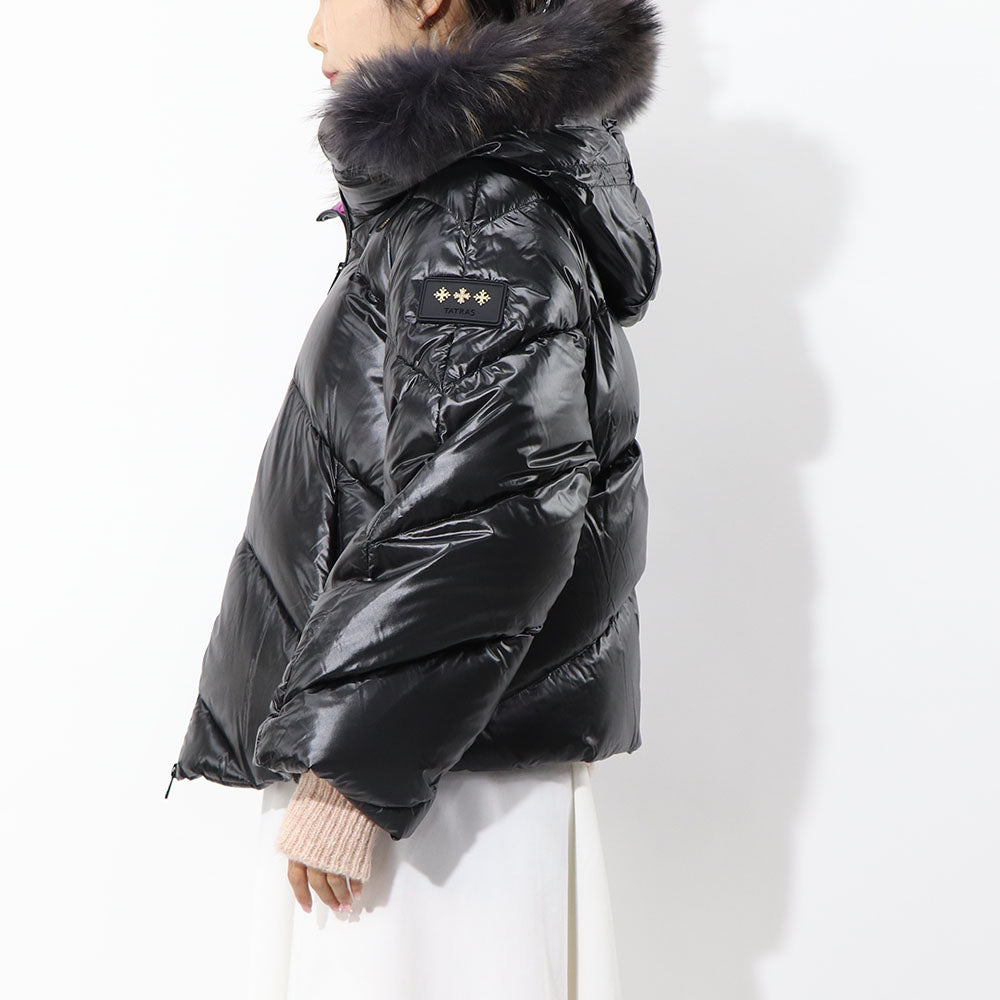 TATRAS ダウンジャケット NENEO ネネオ ブラック×パープル