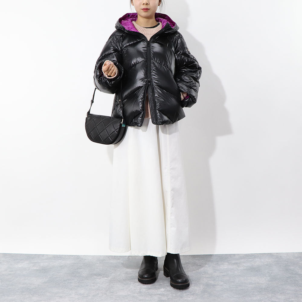 TATRAS ダウンジャケット NENEO ネネオ ブラック×パープル